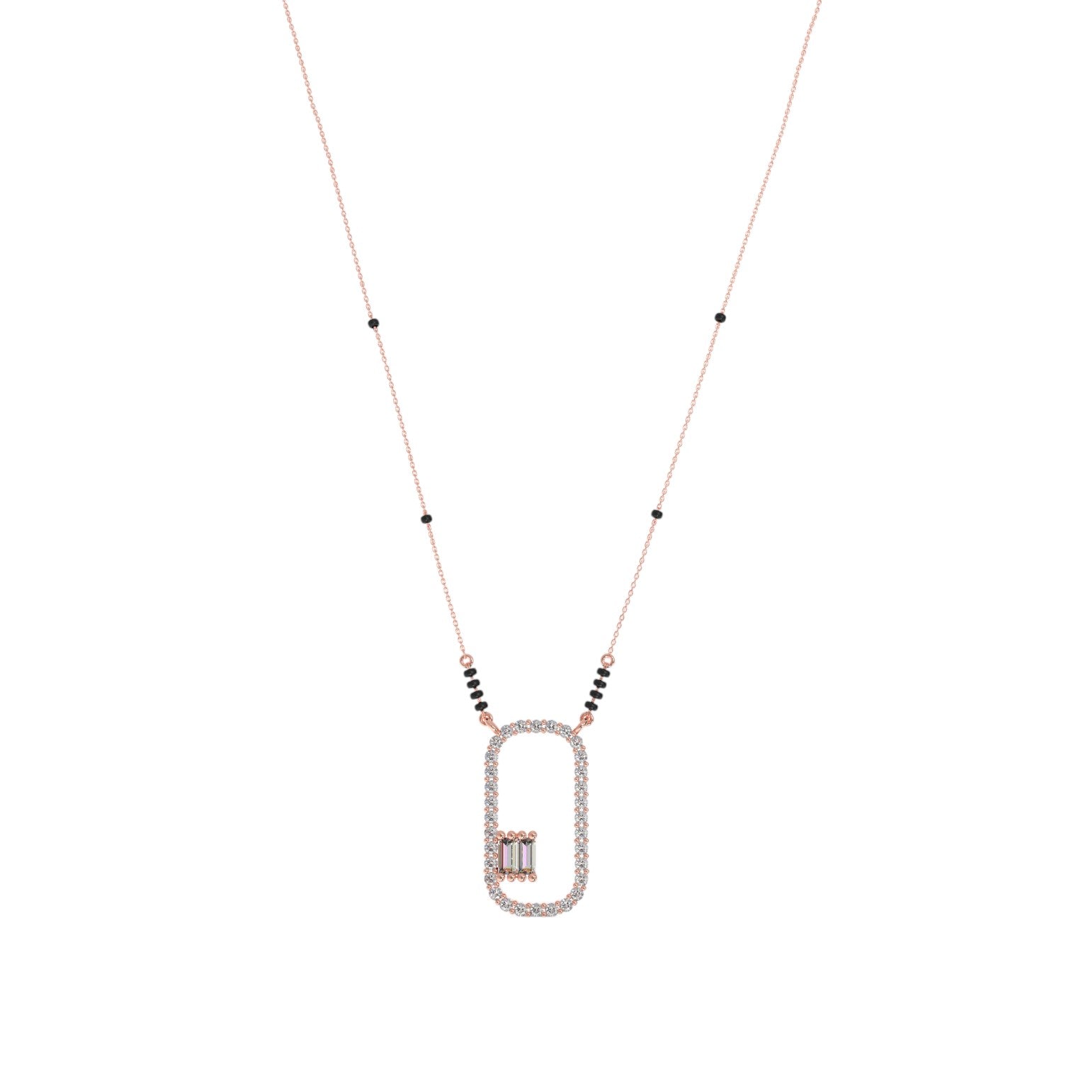 Classic 925 Sterling Silver Gold Plated CZ Stone Or Mangalsutra for Women By Kesardeep